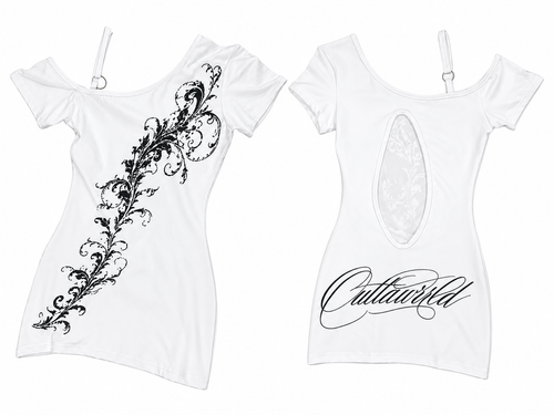 OUTTAWRLD WHITE MINIDRESS